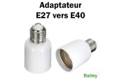 ADAPTATEUR E27 VERS E40 POUR LAMPES LED