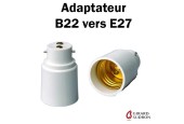 ADAPTATEUR B22 VERS E27 POUR LAMPES LED