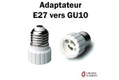 ADAPTATEUR E27 VERS GU10 POUR LAMPES LED ADAPTATEUR E27 VERS GU10 POUR LAMPES LED