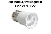 ADAPTATEUR PROLONGATEUR E27 VERS E27 POUR LAMPES LED