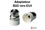 ADAPTATEUR B22 VERS E14 POUR LAMPES LED