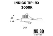 SPOT LED ORIENTABLE 3W INDIGO TIPI RX