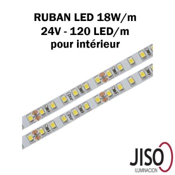 RUBAN LED 24V 18W/m IP20 (intérieur)