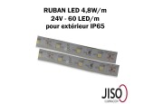 RUBAN LED 24V 4,8W/m IP65 (extérieur)