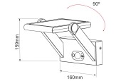 Applique SOLAIRE BENEITO PROA 1.6W avec détecteur