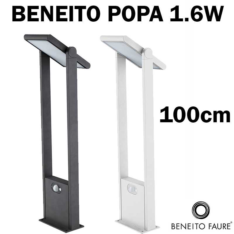 Borne SOLAIRE BENEITO POPA 100cm 1.6W avec détecteur
