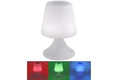 Lampe de table LED rechargeable 2.5W, haut-parleur 5W IP44
