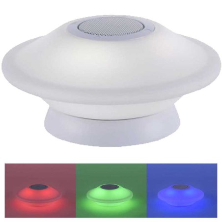 Lampe 2.5W LED rechargeable, avec haut-parleur 5W IP67