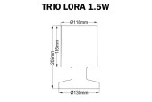 Lampe de table TRIO LORA 1.5W Lampe de table TRIO LORA 1.5W