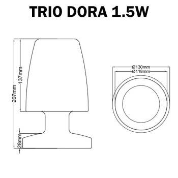 Lampe de table TRIO DORA 1.5W