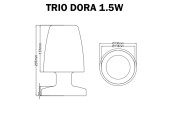 Lampe de table TRIO DORA 1.5W Lampe de table TRIO DORA 1.5W