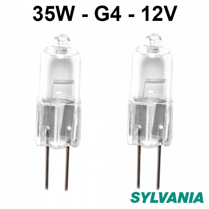 Ampoule 35W G4 - lampe capsule halogène 12V - SYLVANIA 22246