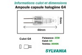 Ampoule 35W G4 - Lampe capsule halogène 12V Ampoule 35W G4 - Lampe capsule halogène 12V