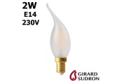 Ampoule FLAMME LED Coup de vent 2W E14 230V GIRARD SUDRON