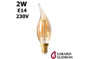 Ampoule FLAMME LED Coup de vent 2W E14 230V GIRARD SUDRON