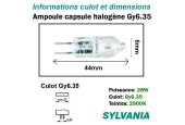 Ampoule ECO 40W Gy6.35 - Lampe capsule halogène 12V Ampoule ECO 40W Gy6.35 - Lampe capsule halogène 12V