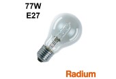 Ampoule Standard Eco halogene 77W E27 230V RADIUM Ampoule Standard Eco halogene 77W E27 230V RADIUM