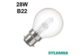 Ampoule sphérique claire B22 28W 240V SYLVANIA éco Ampoule sphérique claire B22 28W 240V SYLVANIA éco