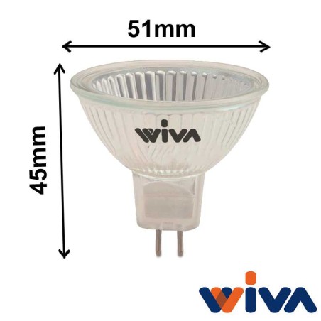 Ampoule 50W GU5.3 12V 38° Ø50mm