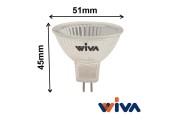 Ampoule 50W GU5.3 12V 38° Ø50mm