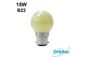Ampoule sphérique jaune guirlande 15W B22