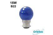 Ampoule sphérique bleue guirlande 15W B22 Ampoule sphérique bleue guirlande 15W B22