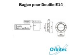 Bague pour douille E14 (filetée et mi-filetée)