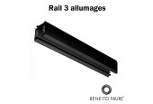 Rail 3 allumages 1m - Rail 3 x 16A