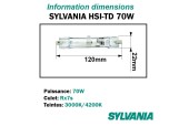 SYLVANIA HSI-TD 70W Rx7s SYLVANIA HSI-TD 70W Rx7s
