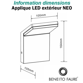 Applique LED NEO 9W 220V