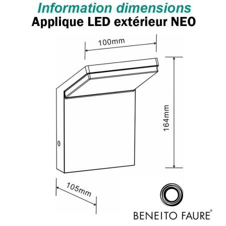 Applique LED NEO 9W 220V