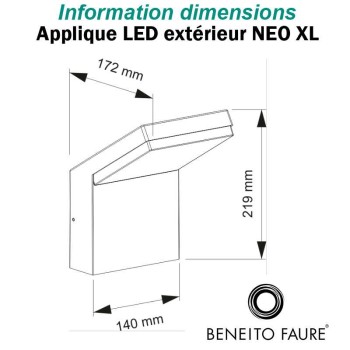 Applique DETECTION LED NEO 18W 230V