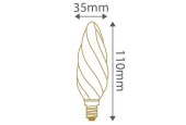 Ampoule FLAMME LED Torsadée 5W E14 230V GIRARD SUDRON Ampoule FLAMME LED Torsadée 5W E14 230V GIRARD SUDRON