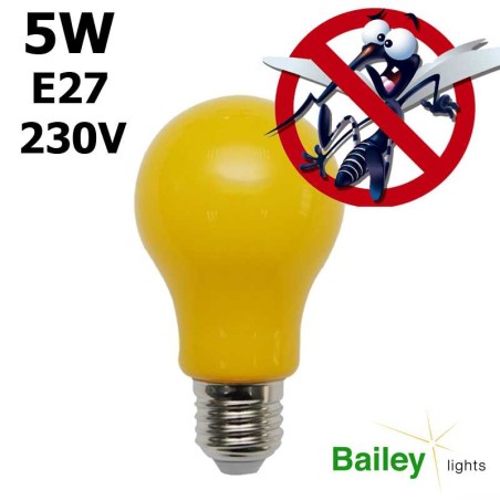 Ampoule LED anti-moustique - Lampe monochromatique