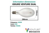 LAMPE OVOIDE IODURE DUAL 400W E40