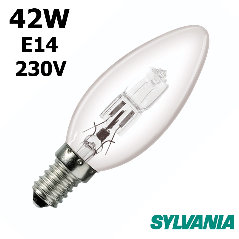 Ampoule Flamme Lisse 42W E14 230V - SYLVANIA 0023771 - Lampe halogene