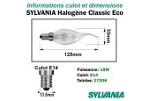 Ampoule Flamme Coup de vent 18W E14 230V Ampoule Flamme Coup de vent 18W E14 230V