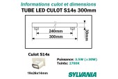 Tube LED 30cm - Culots latéraux S14s 3.5W Tube LED 30cm - Culots latéraux S14s 3.5W