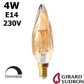 Ampoule Flamme torche LED 4W E14 230V | SUDRON 713626 713628