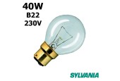 Ampoule sphérique claire 40W B22 230V