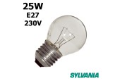 Ampoule sphérique claire 25W E27 230V