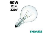 Ampoule sphérique claire 60W E14 230V