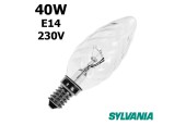Ampoule flamme torsadée 40W E14 230V Ampoule flamme torsadée 40W E14 230V