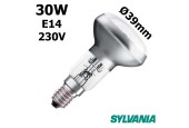 Ampoule réflecteur Ø39mm 30W E14 230V Ampoule réflecteur Ø39mm 30W E14 230V