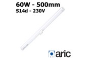 Tube néon 60W S14d 230V - 500mm