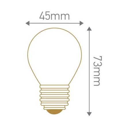 Ampoule LED sphérique dépolie 5W E27 230V