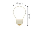 Ampoule LED sphérique dépolie 5W E27 230V Ampoule LED sphérique dépolie 5W E27 230V