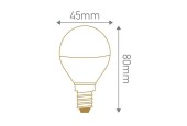 Ampoule LED sphérique dépolie 5W E14 230V