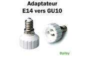 ADAPTATEUR E14 VERS GU10 POUR LAMPES LED