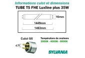 Tube fluo HR Luxline T5 FHE G5 35W 1.45m